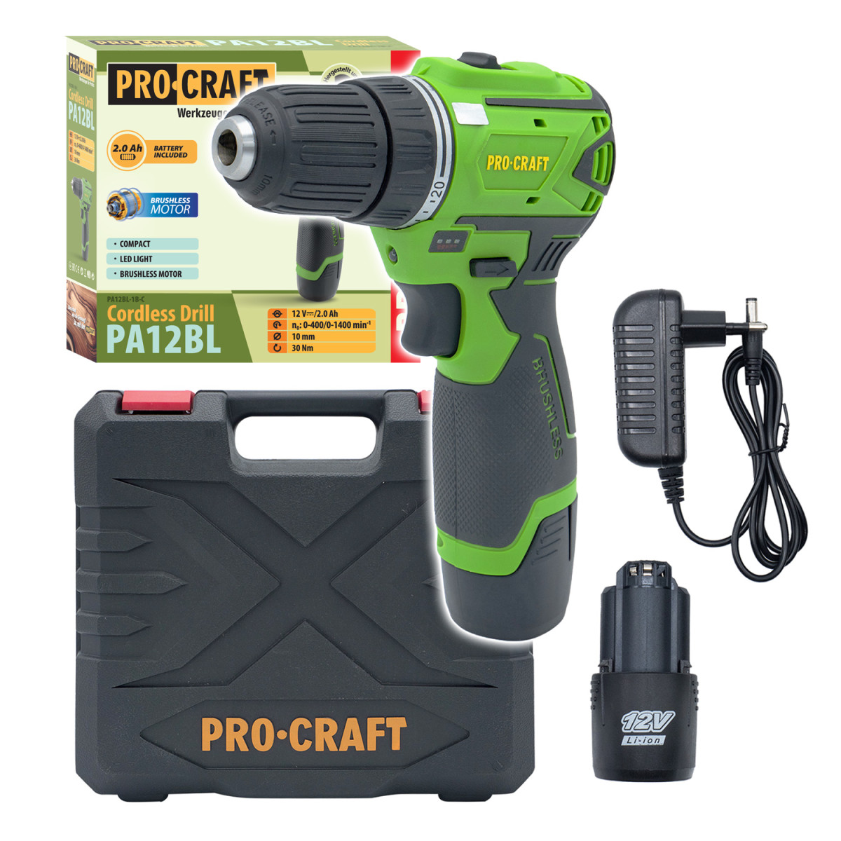 Procraft PA12BL aku šroubovák