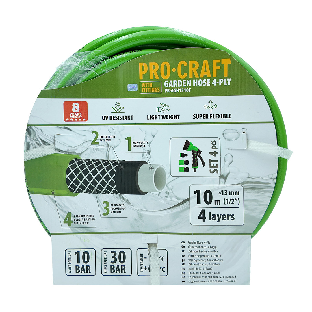 Procraft PR-4GH1310F zelená zahradní hadice
