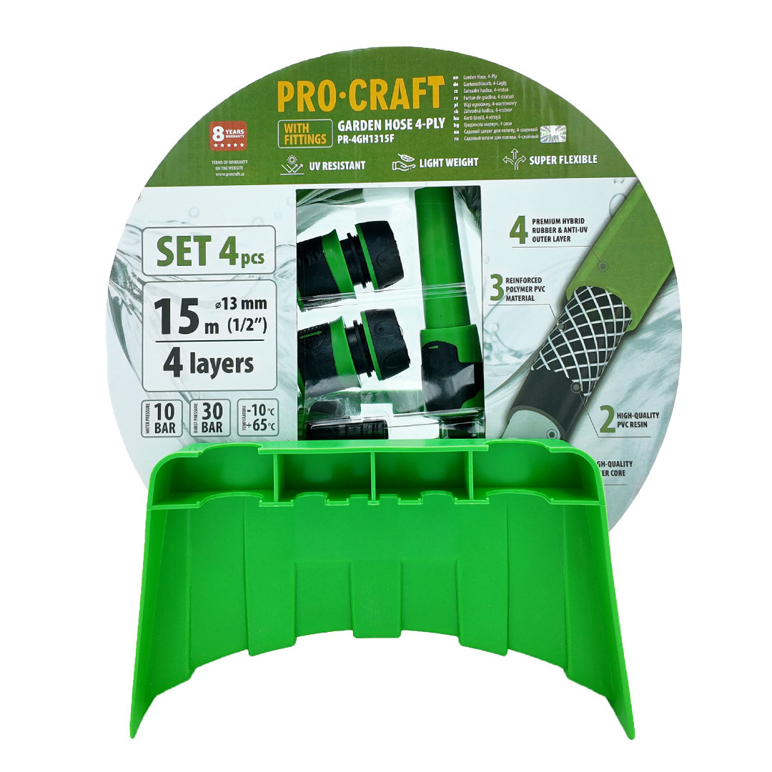 Procraft PR-4GH1315F zelená zahradní hadice