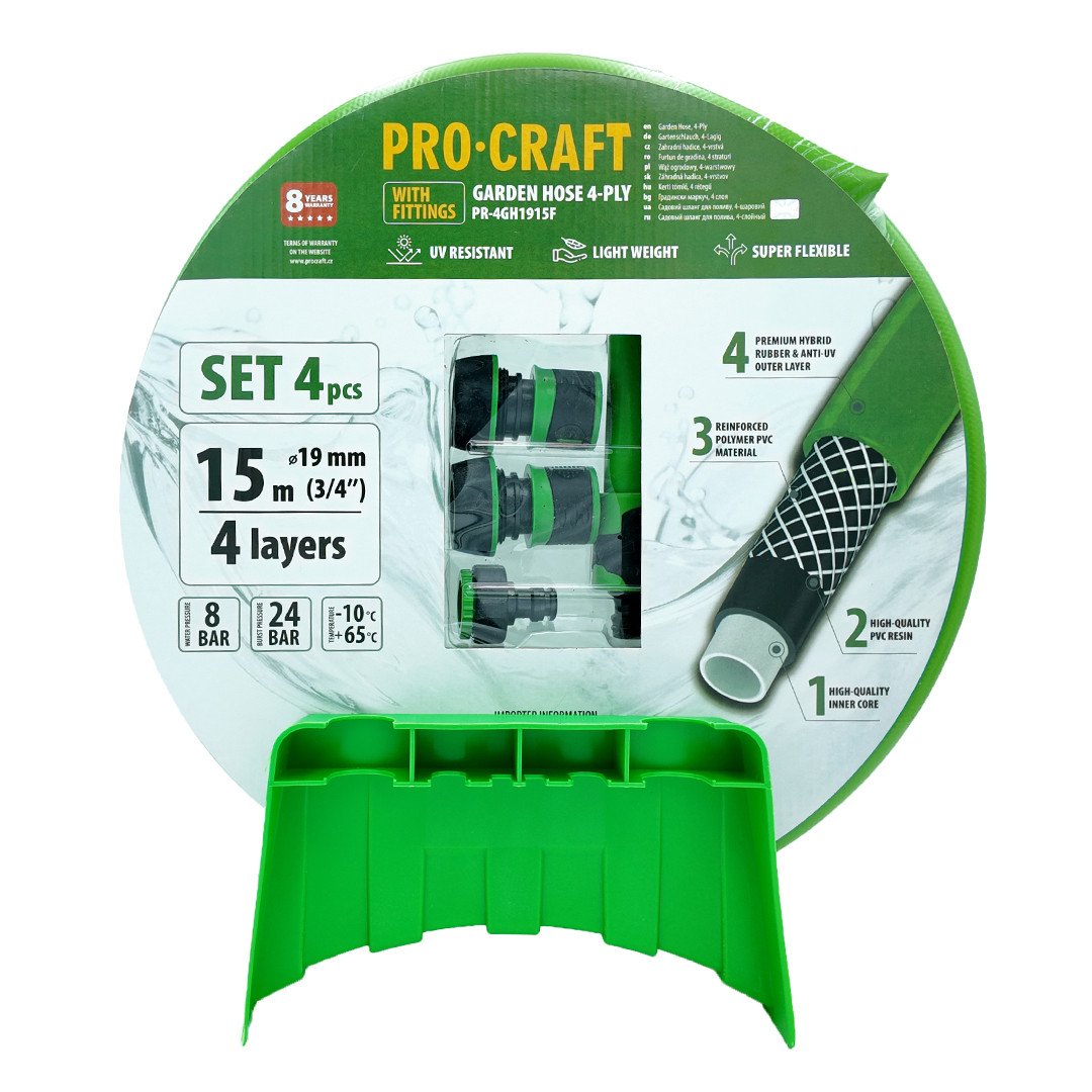 Procraft PR-4GH1915F zelená zahradní hadice