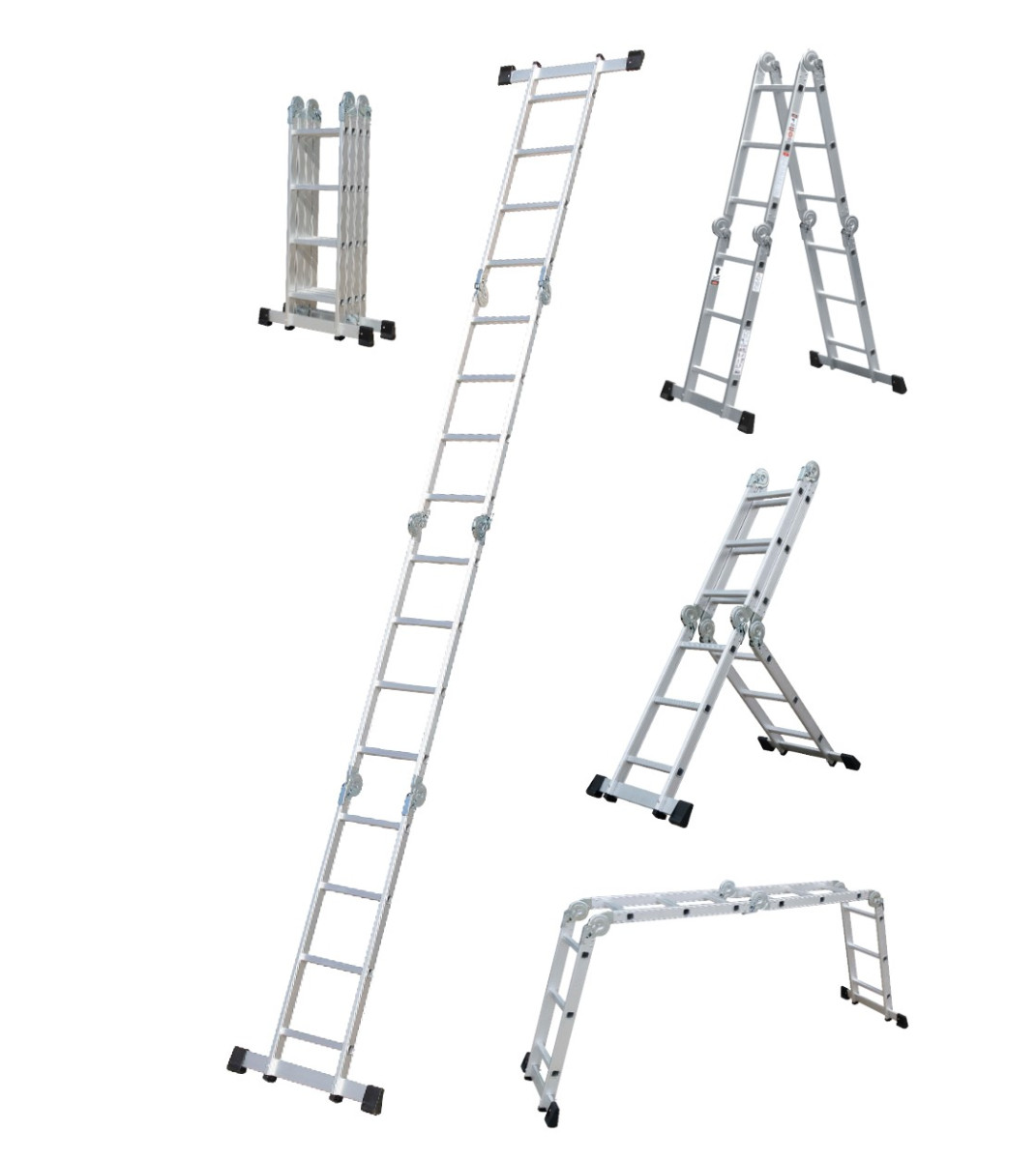 Procraft PLA4.346 Žebřík hliníkový multifunkční skládací 1x12  346cm