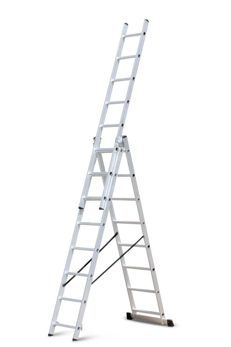 Procraft PLA3.340 Žebřík hliníkový třídílný 3x6