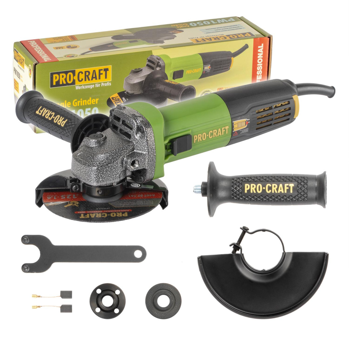 Procraft PW1050 bruska úhlová  , 125mm