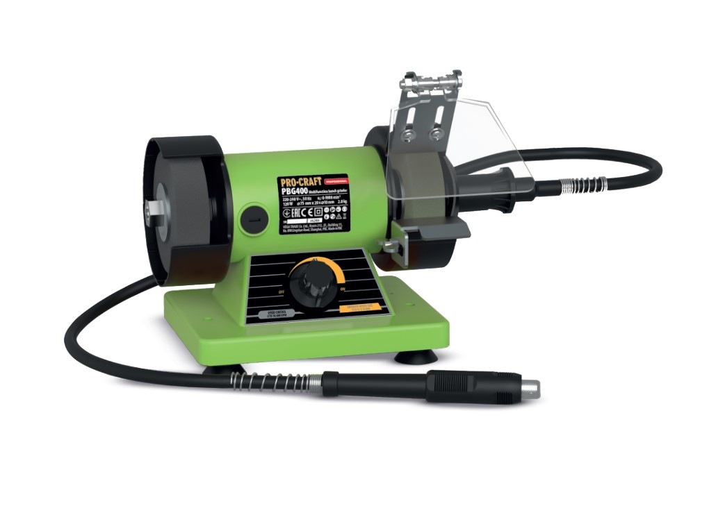 Procraft PBG400 dvoukotoučová bruska s přímou bruskou