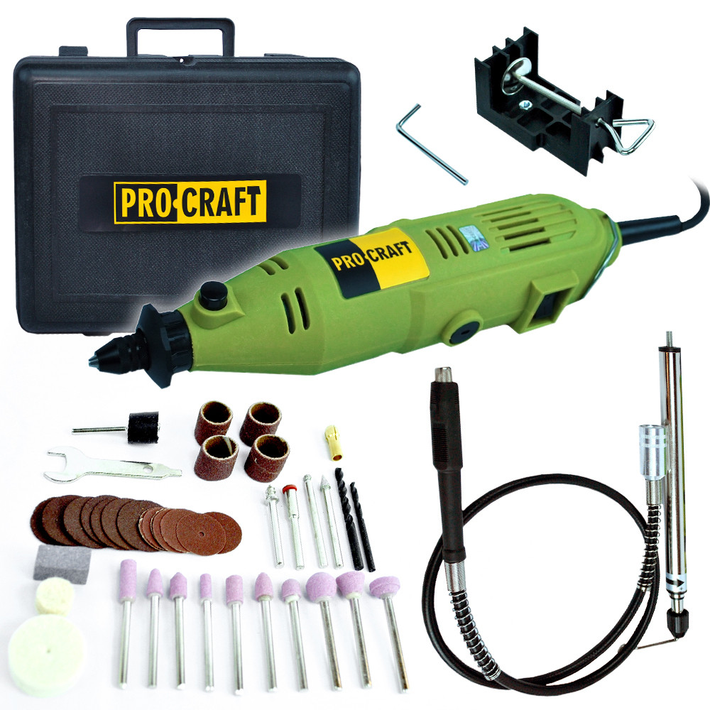 Procraft PG400 bruska přímá s ohebným nástavcem  (PG130)
