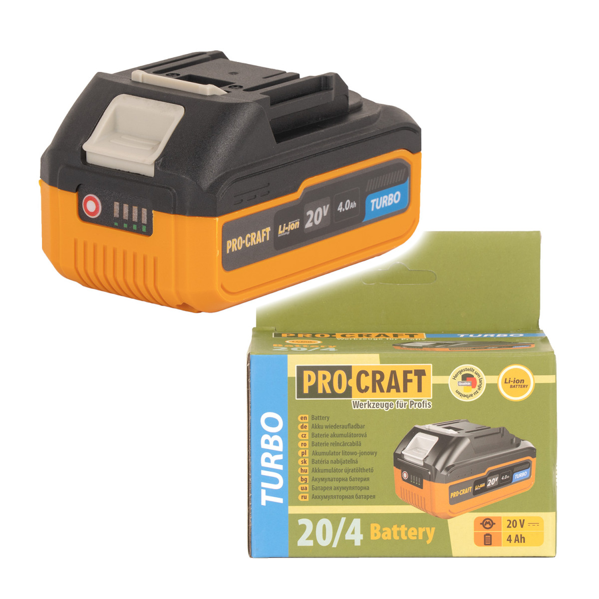 Procraft 20/4 Turbo baterie akumulátorová