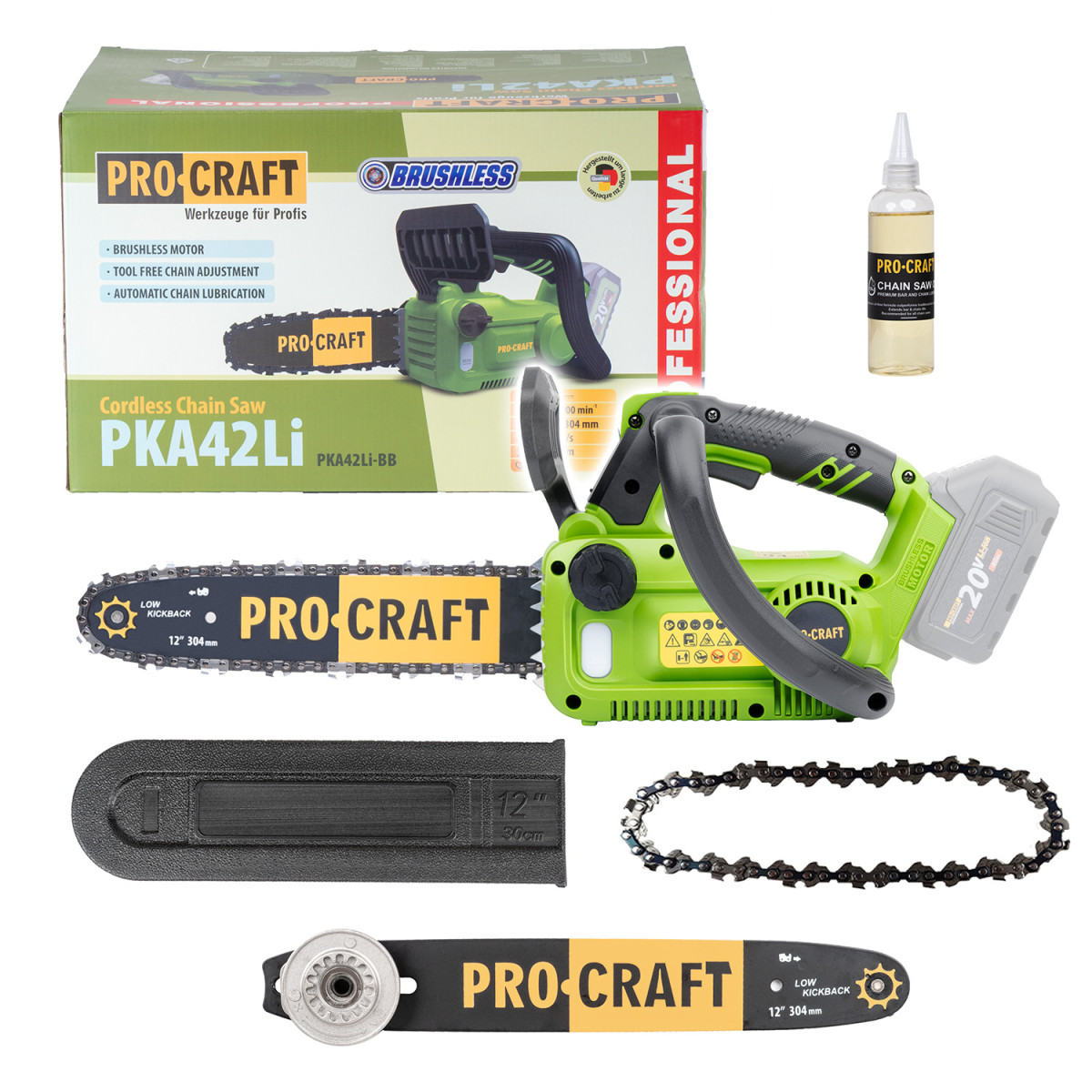 Procraft PKA42Li aKU řetězová pila   (bez baterie a nabíječky)