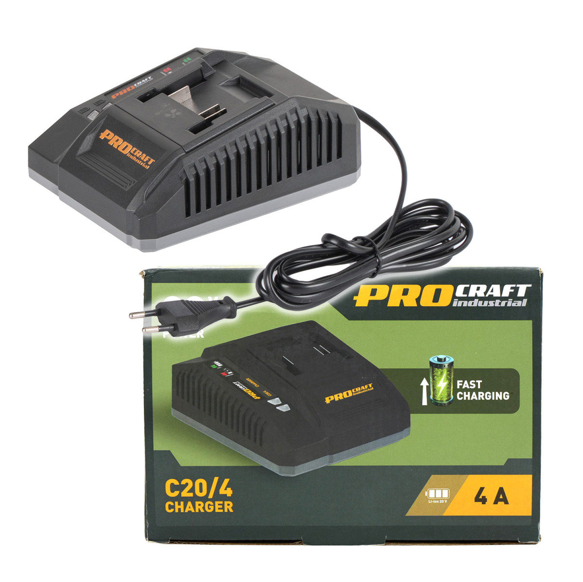 Procraft C20/4 nabíječka pro 20V Li-ion baterie  Industrial С20/4