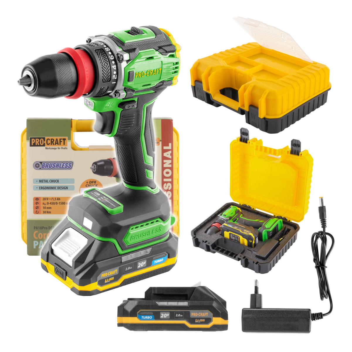 Procraft PA18ProDFR aku šroubovák  PA18Pro DFR