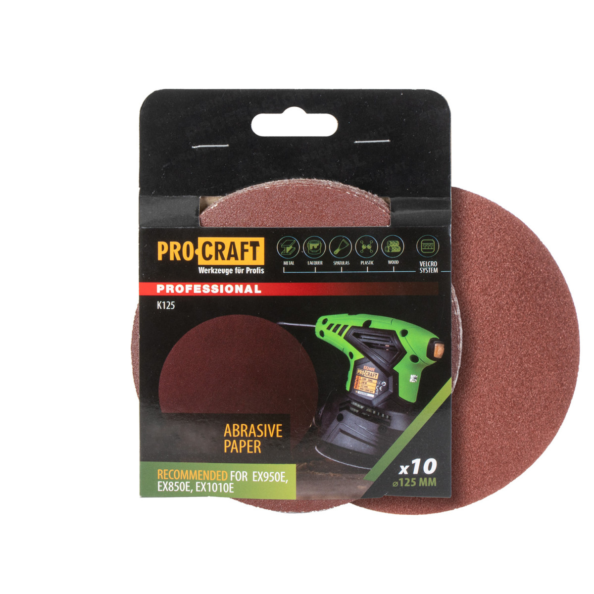 Procraft K125.150 brusný výsek (papír) 10 ks.   К125.150