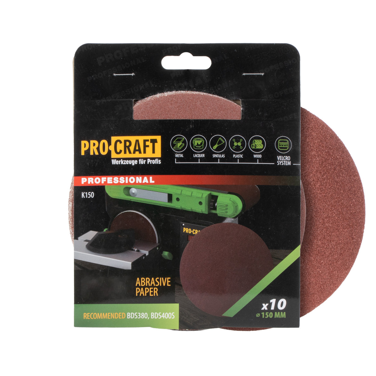 Procraft K150.150 brusný výsek (papír) 10 ks.   К150.150