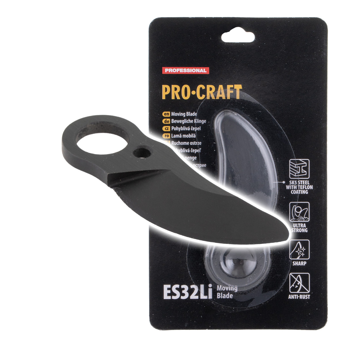 Procraft ES32Li Moving Blade náhradní horní nůž na Aku nůžky  ES32Li