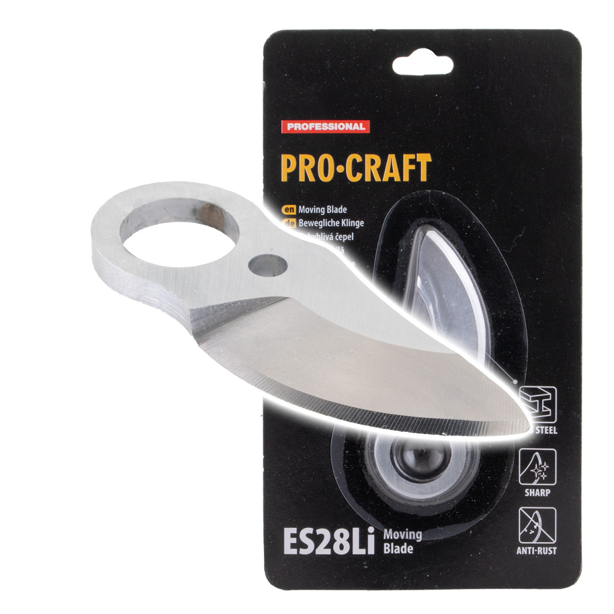 Procraft ES28Li Moving Blade náhradní horní nůž na Aku nůžky  ES28Li