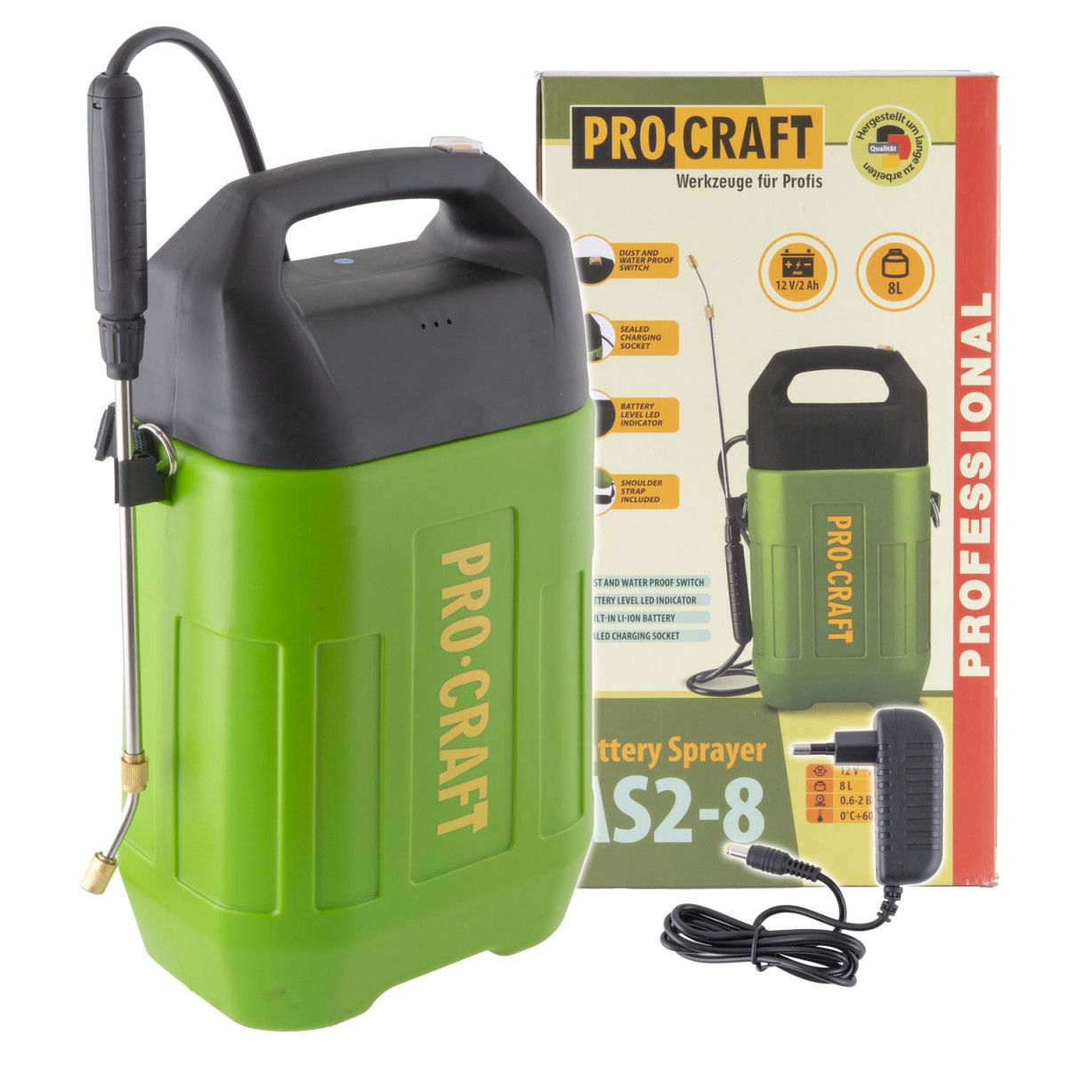 Procraft AS2-8 aku postřikovač