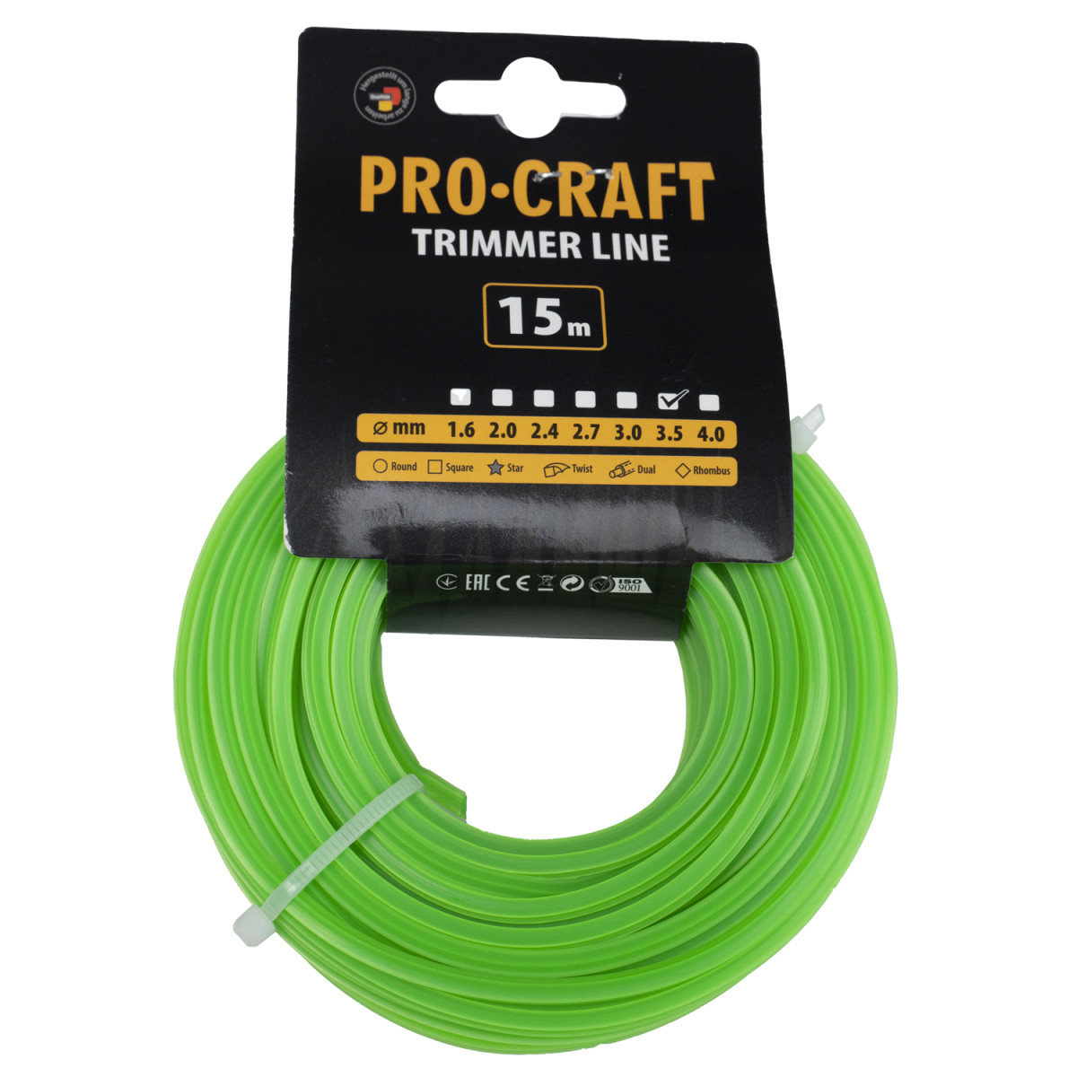 Procraft ZI-3.5/15 struna žací (3.5mm) (15m) hvězda