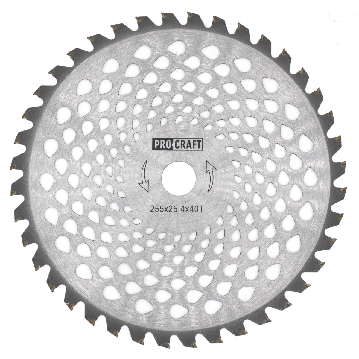 Procraft H/P-40T nůž křovinořezu (kotouč) (D255*25.4) 40T karbid wolframu