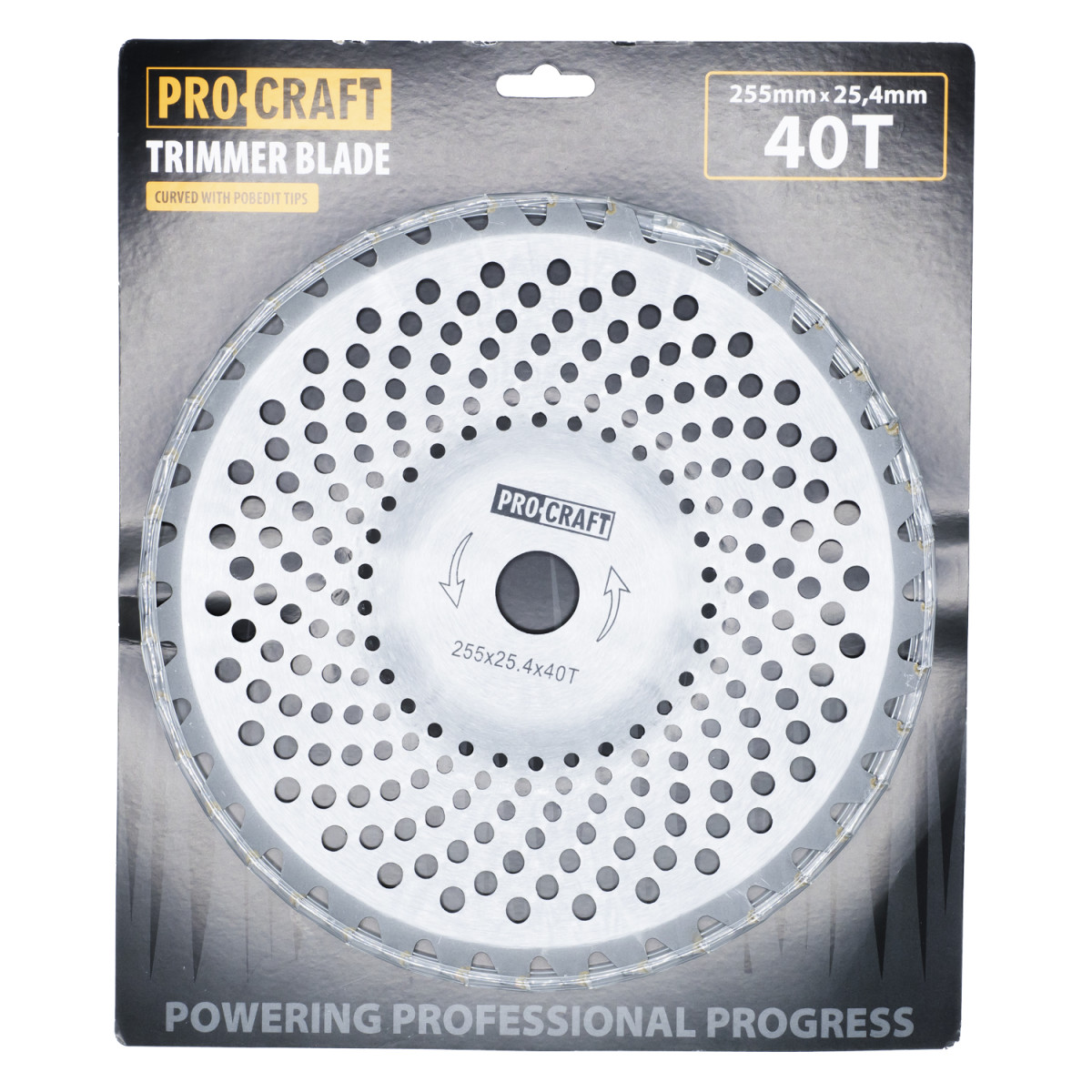 Procraft H/P-1 nůž křovinořezu (kotouč) (D255*25.4) 40T zaoblený