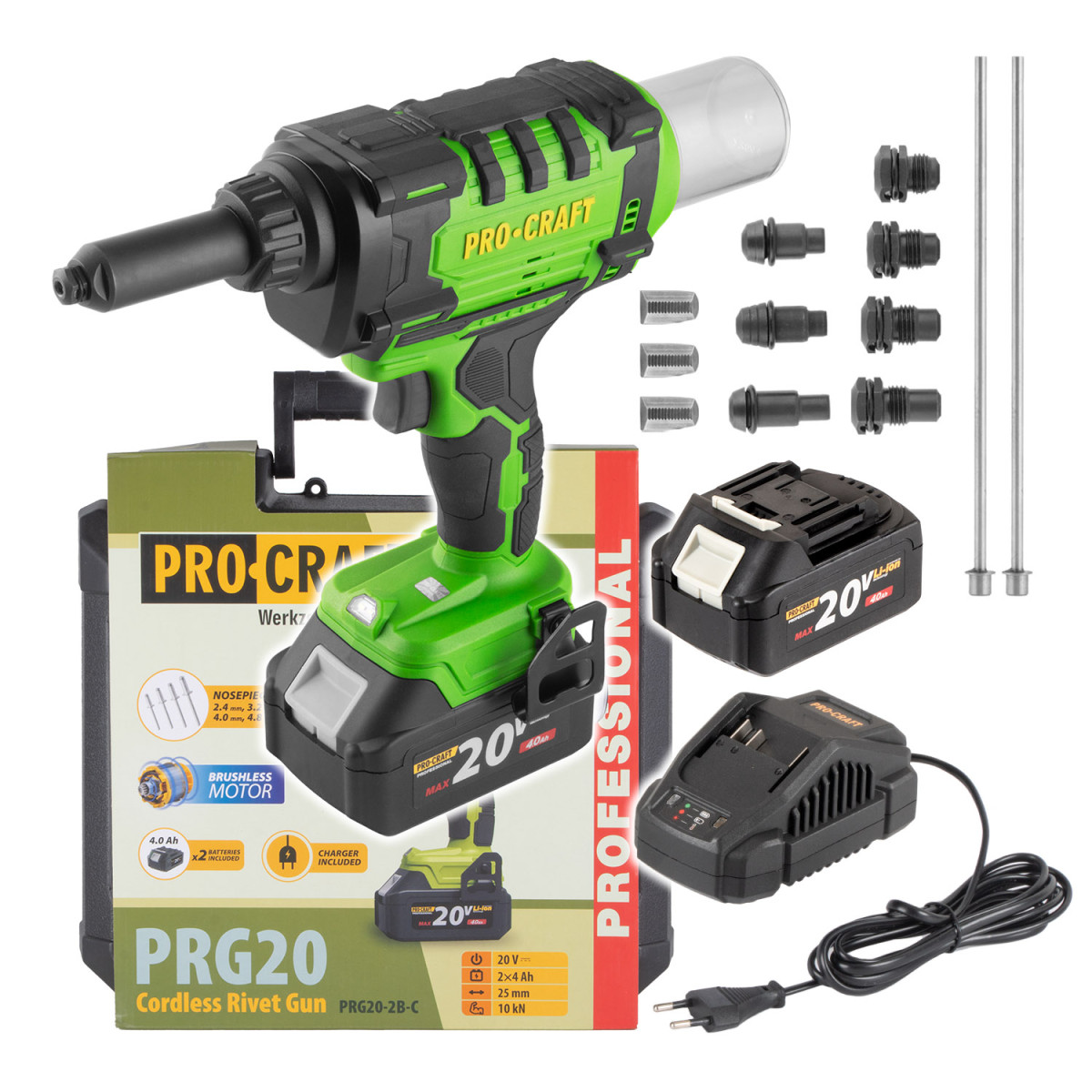 Procraft PRG20 aku nýtovací pistole