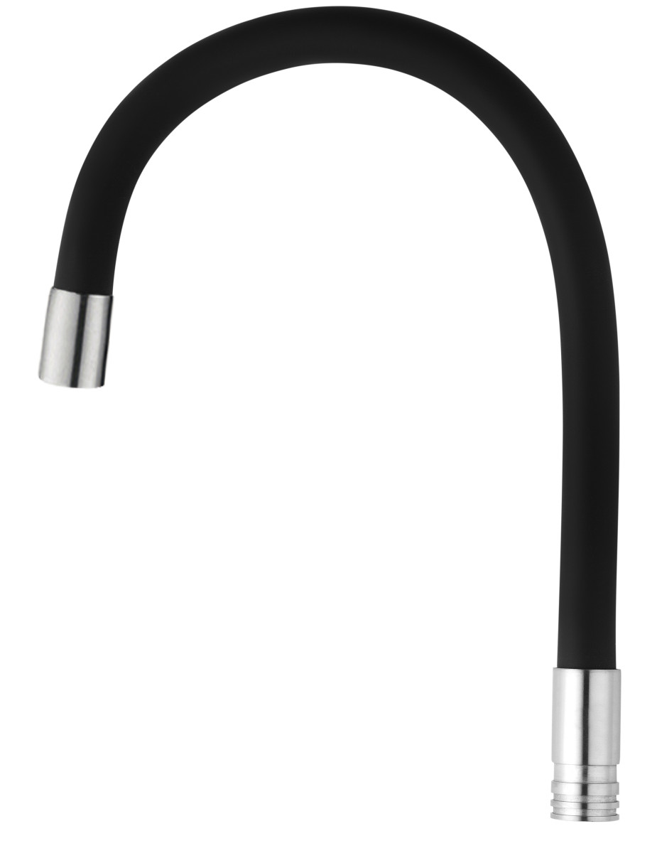 Mixxus Ramínko výtokové flexi, SPO-06.SUS REFL.BLACK, černá