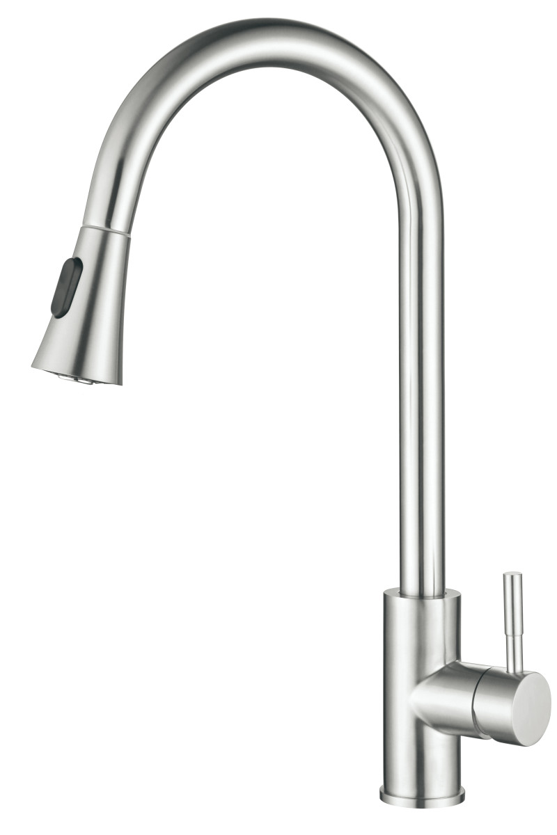 Mixxus Dřezová baterie s vytahovací sprškou, SUS-014-B