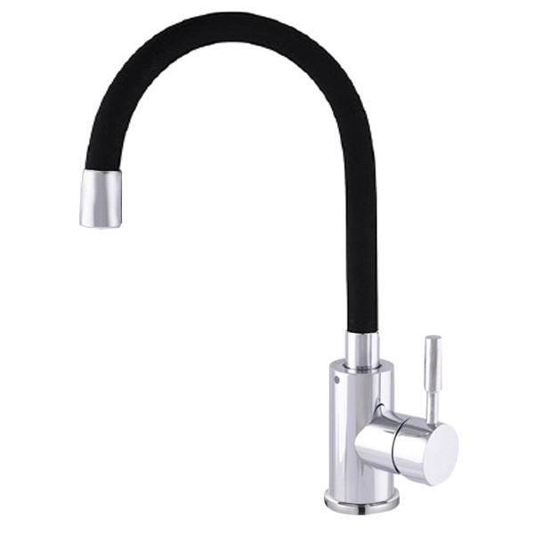 Mixxus Dřezová baterie, SUS-011 CHROME REFL.BLACK, černá