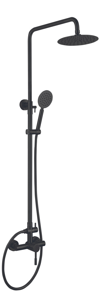 Mixxus Sprchový sloup s baterií, SUS-003-J BLACK, černá