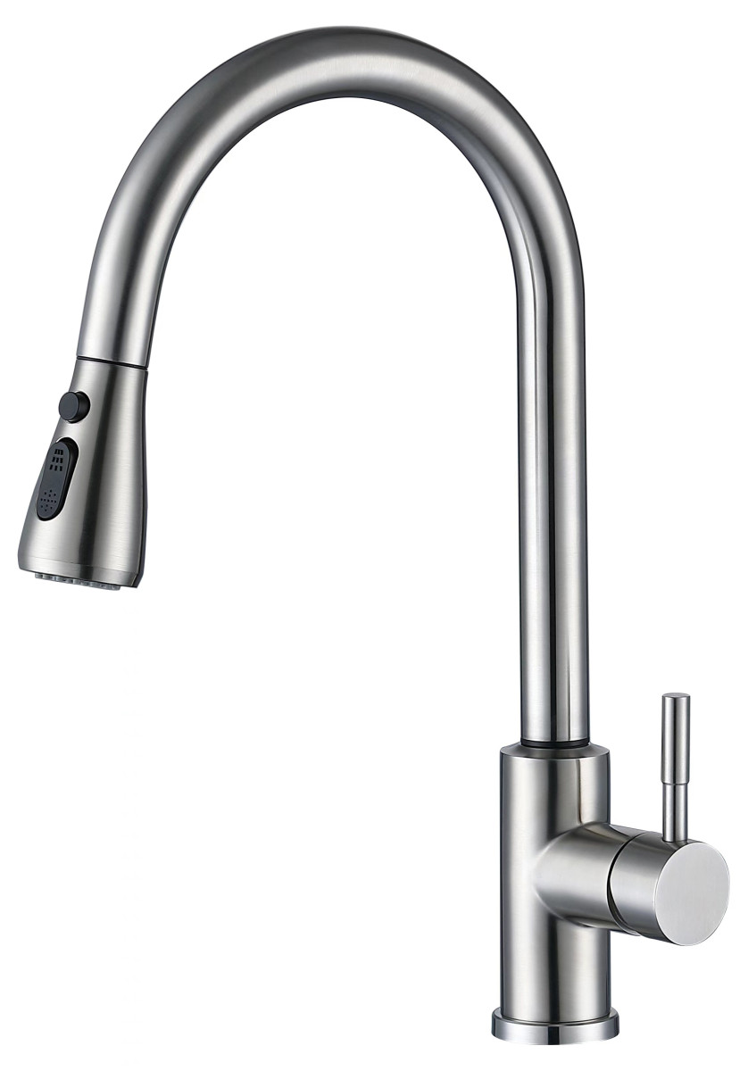 Mixxus Dřezová baterie s vytahovací sprškou, LUX-014 SENSOR