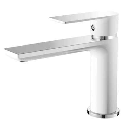 Umyvadlová baterie MIXXUS PREMIUM ALEX 001 LONG (NUT) WHITE-CHROME, bílý-chrom