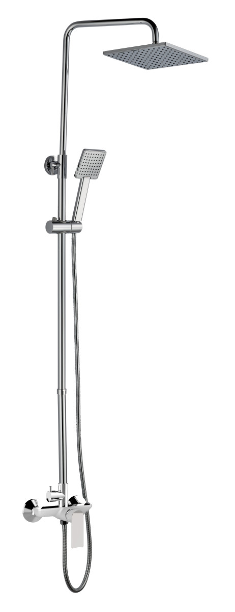 Sprchový sloup s baterií MIXXUS PREMIUM ALEX 003-J WHITE-CHROME, bílý-chrom