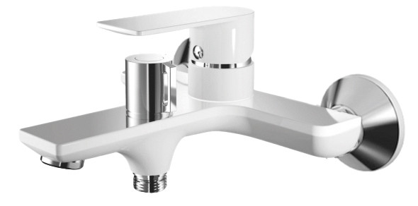 Vanová baterie MIXXUS PREMIUM ALEX 009 (EURO) WHITE-CHROME, bílý-chrom