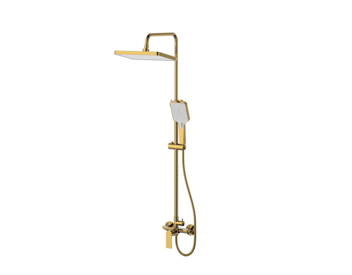 Sprchový sloup s baterií MIXXUS PREMIUM ALEX 003J BRUSHED GOLD