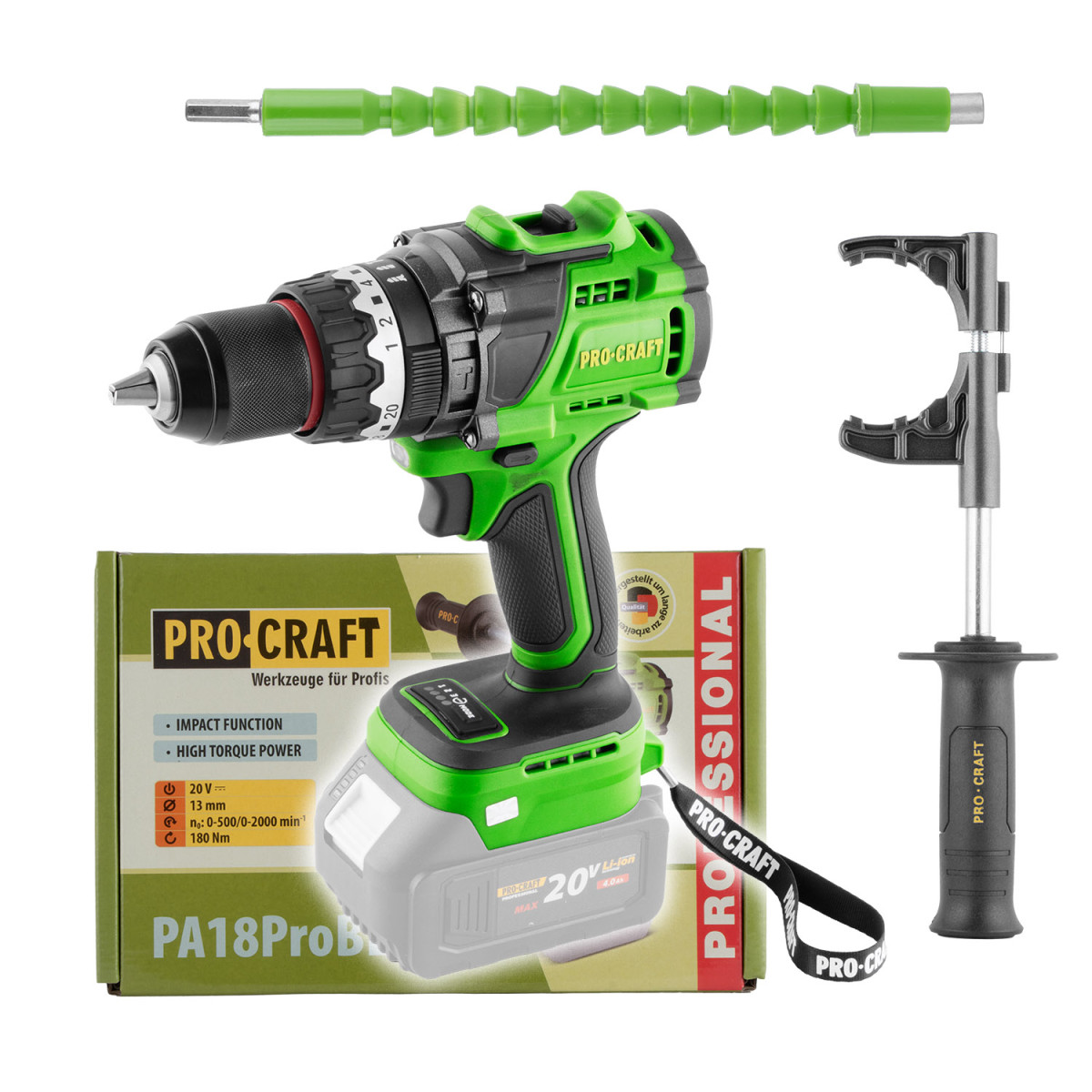 Procraft PA18ProBL-BB aku šroubovák  PA18ProBL (bez baterie a nabíječky)