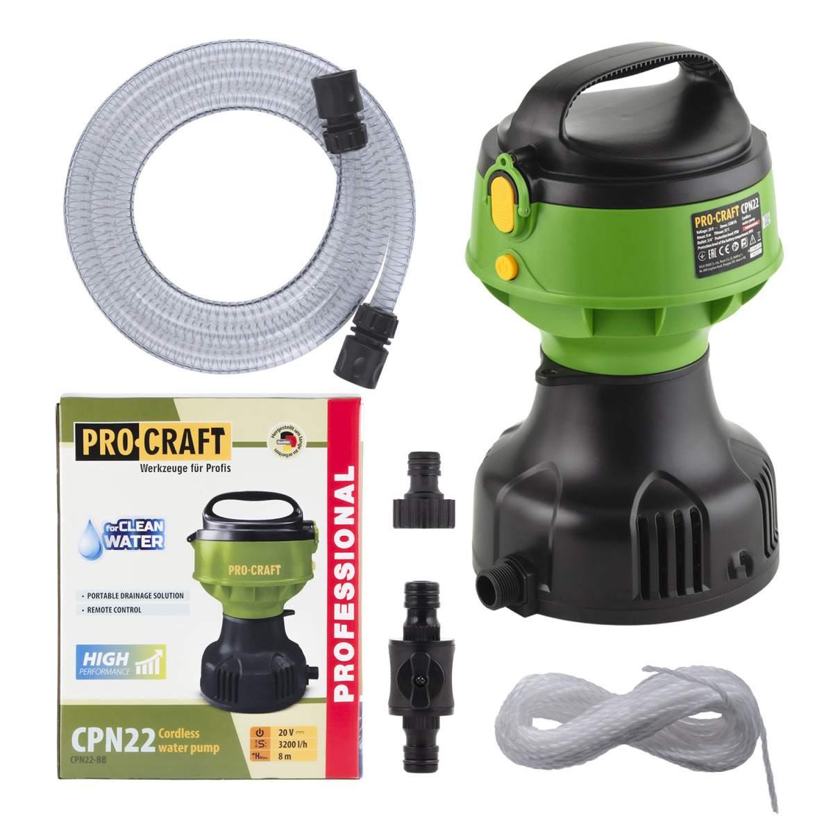 Procraft CPN22bb aku plovoucí čerpadlo   (bez baterie a nabíječky)
