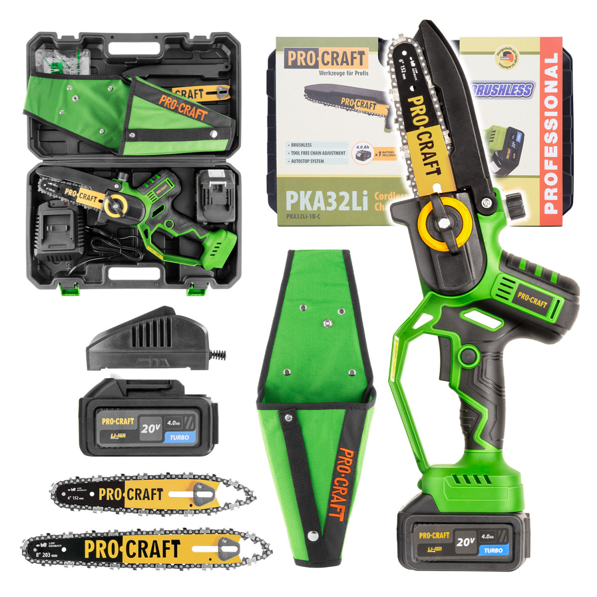 Procraft PKA32Li-P aku ruční pilka s pouzdrem