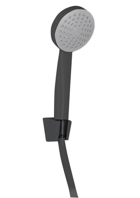 Sprchová sada (ruční sprcha, držák, hadice) černá MIXXUS, SHOWER SET-02B