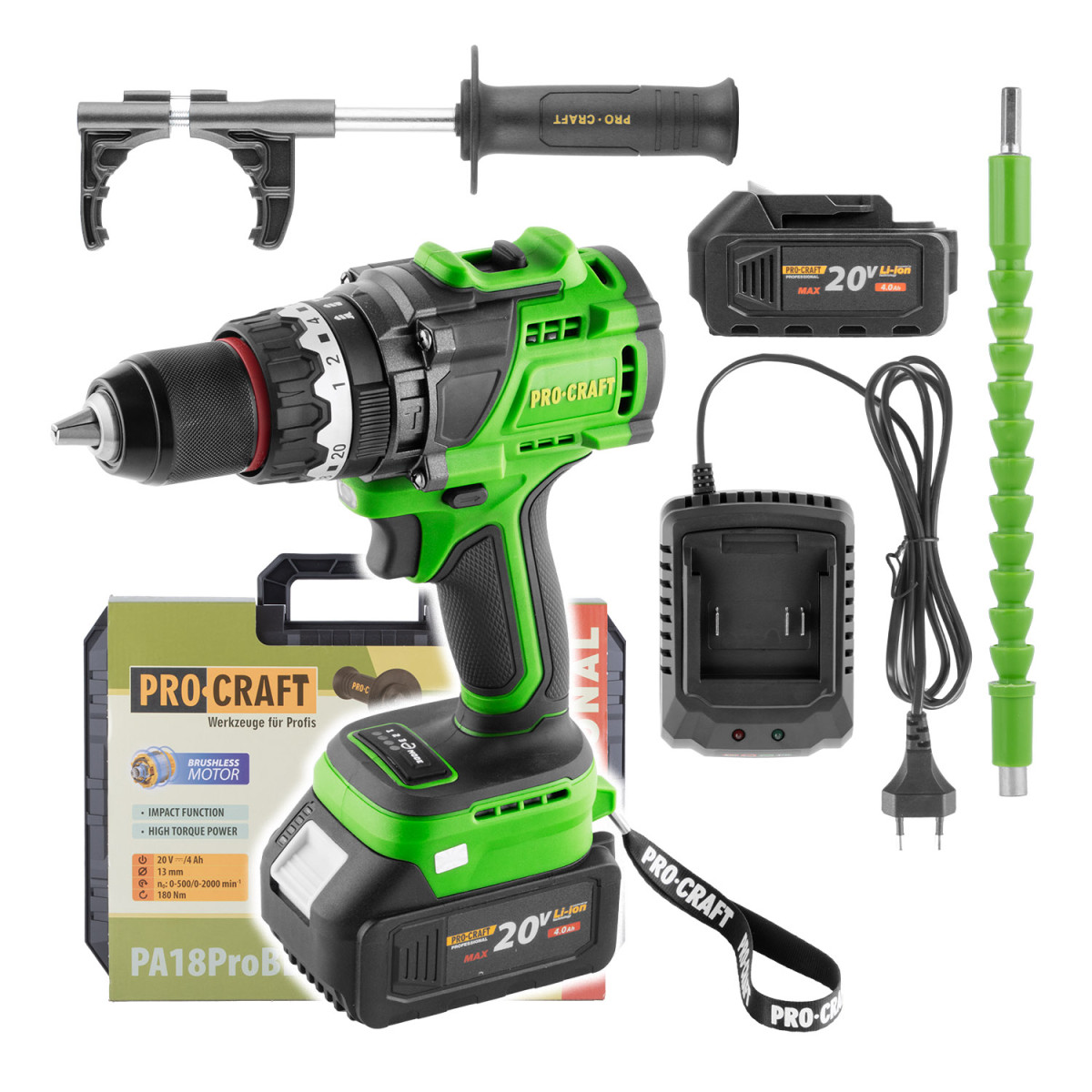 Procraft PA18ProBL-1B-C aku šroubovák