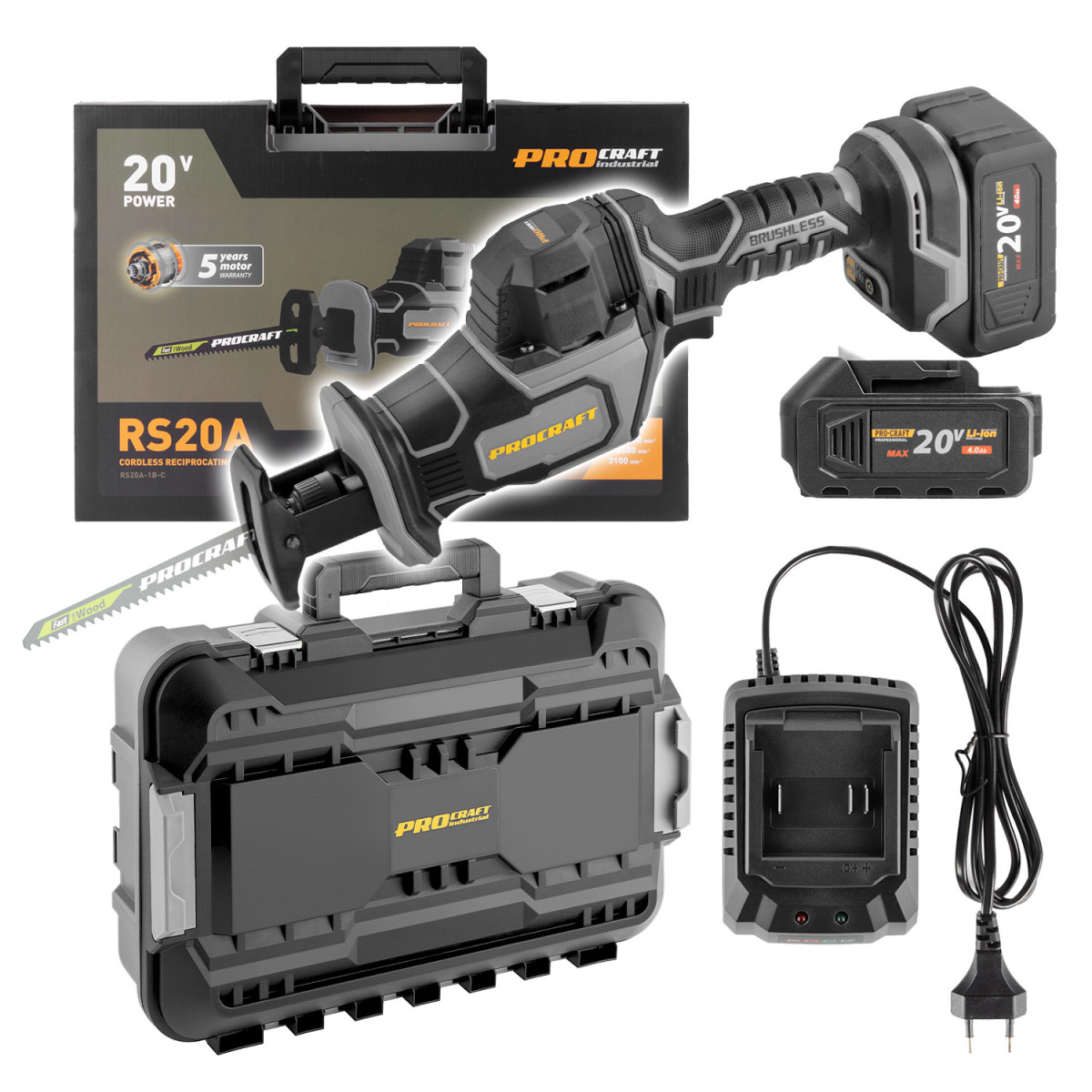 Procraft RS20A-1B-C aku pila ocaska  Industrial