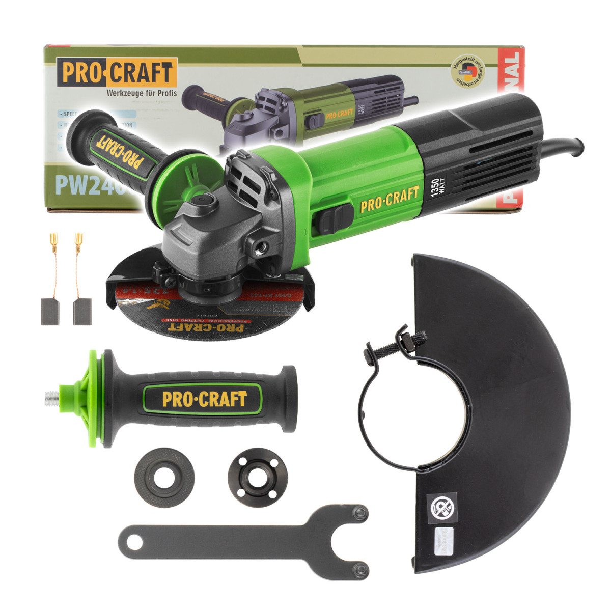 Procraft PW2400ES bruska úhlová  , 125mm