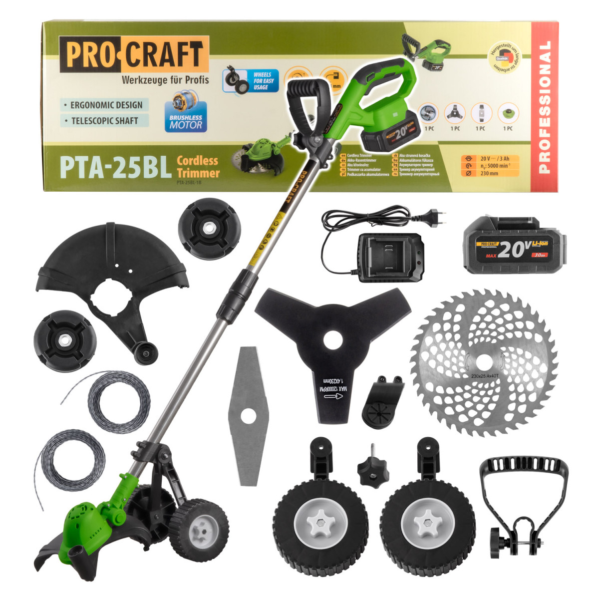 Procraft PTA-25BL-1B aku vyžínač