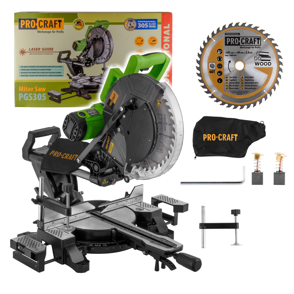 Procraft PGS305 pokosová pila s pojezdem