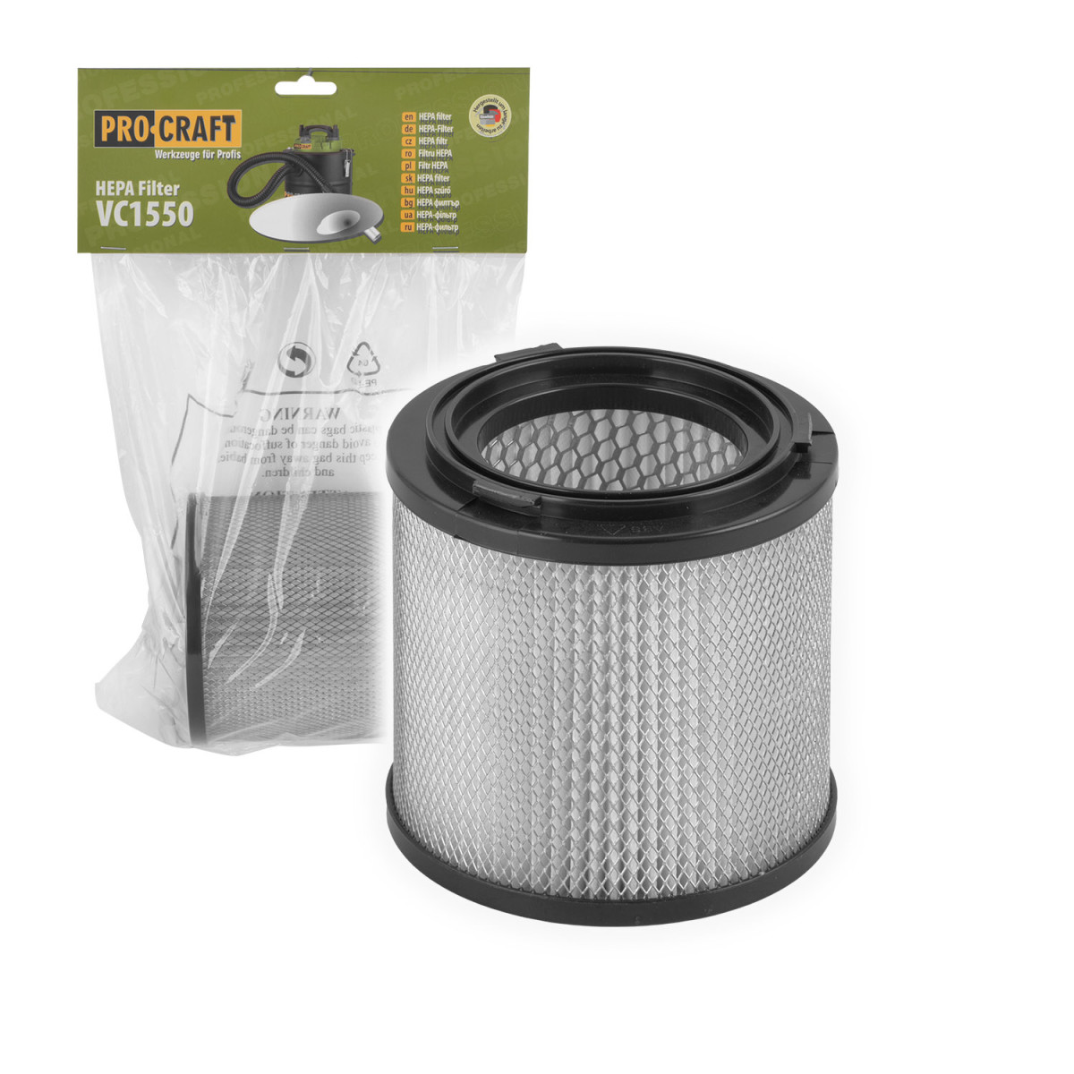 Procraft FHVC1550 filtr HEPA pro průmyslový vysavač  VC1550