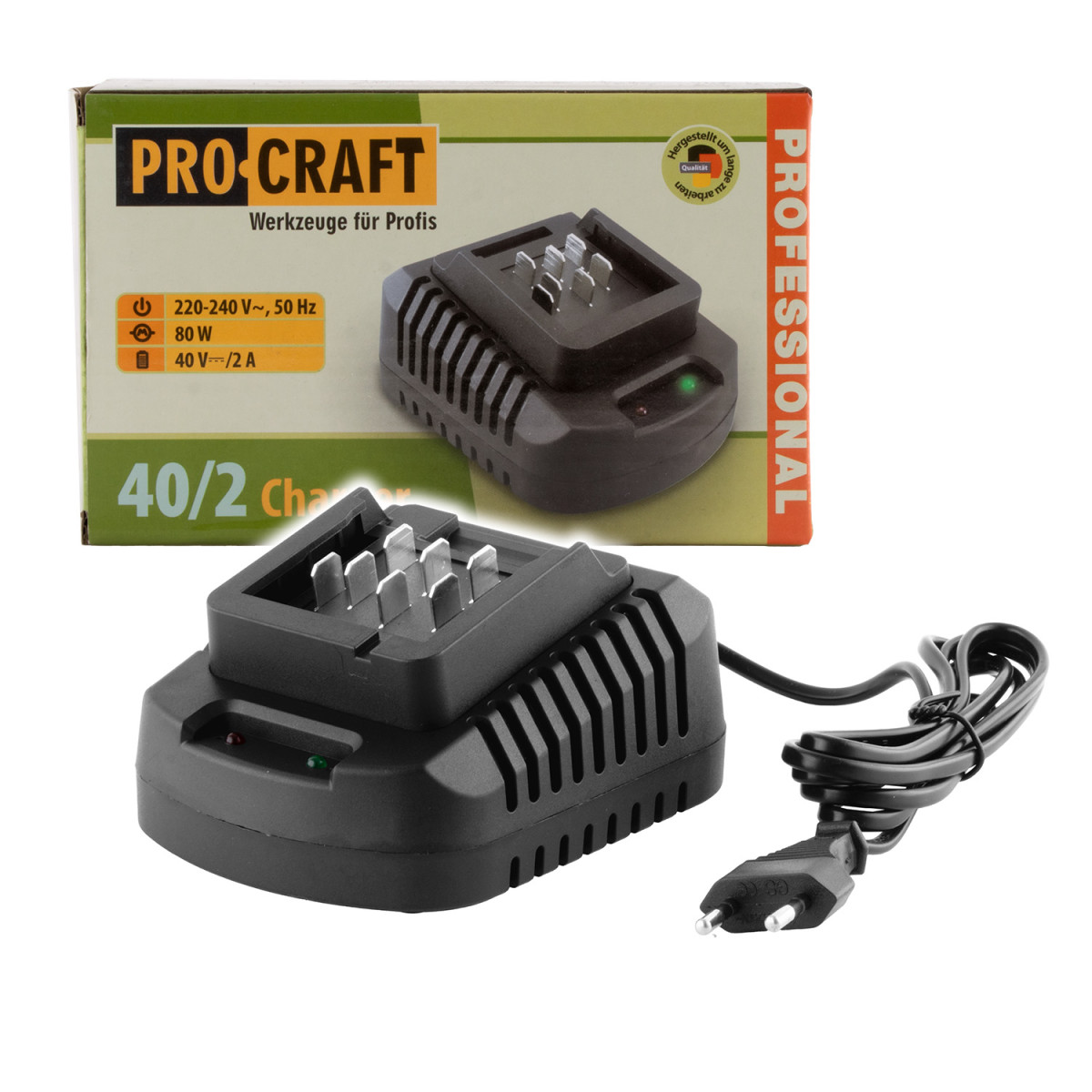 Procraft 40/2 nabíječka pro baterie 20/40 Li-ion baterie