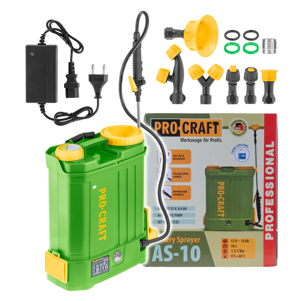 Procraft AS-10 aku postřikovač