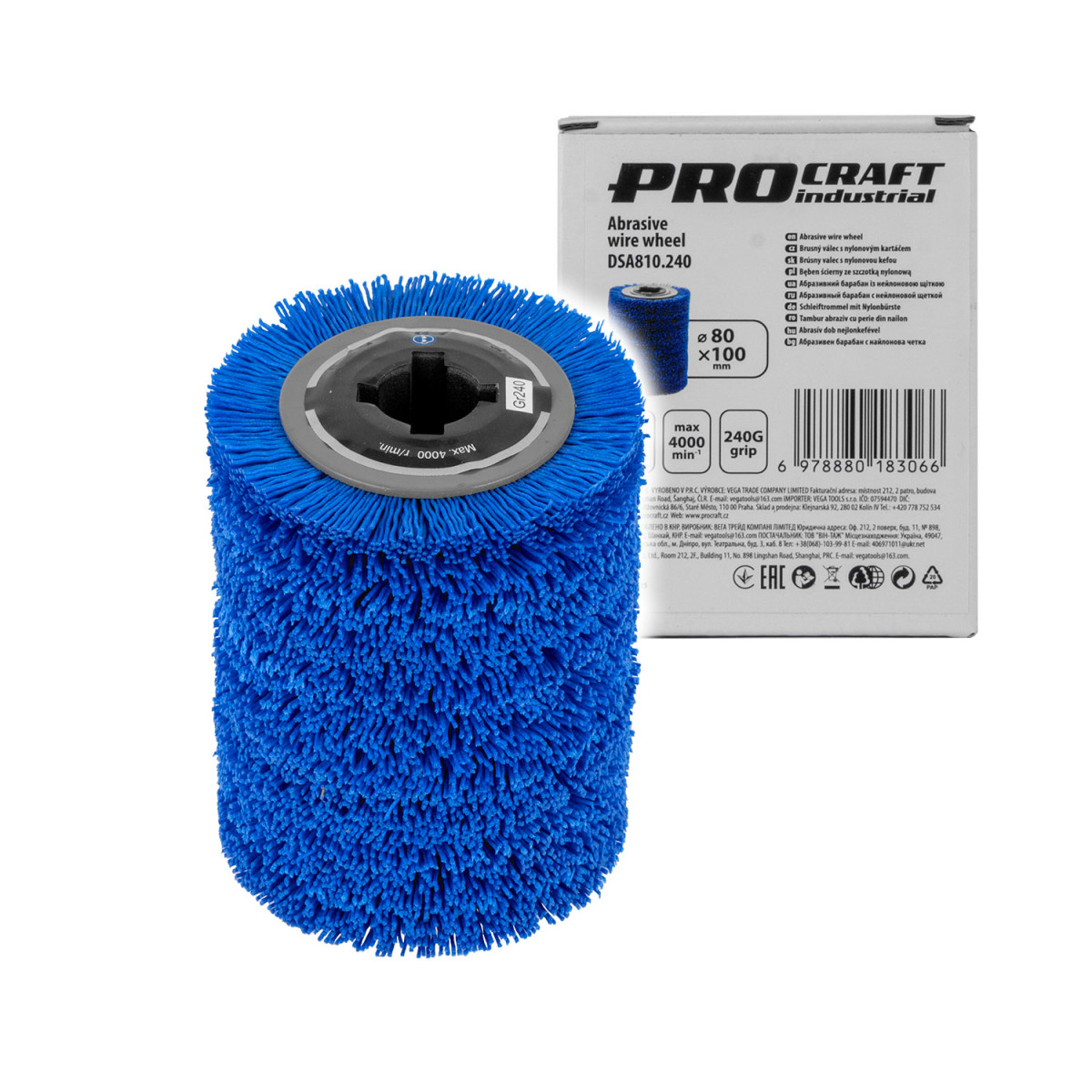 Procraft DSA810.240 brusný nylonový válec