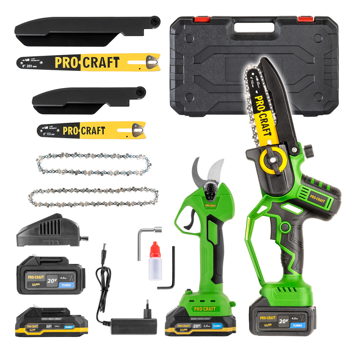 Procraft SPKA32Li/ES25Li sada aku ruční pilka PKA32Li a nůžky na větve ES25Li