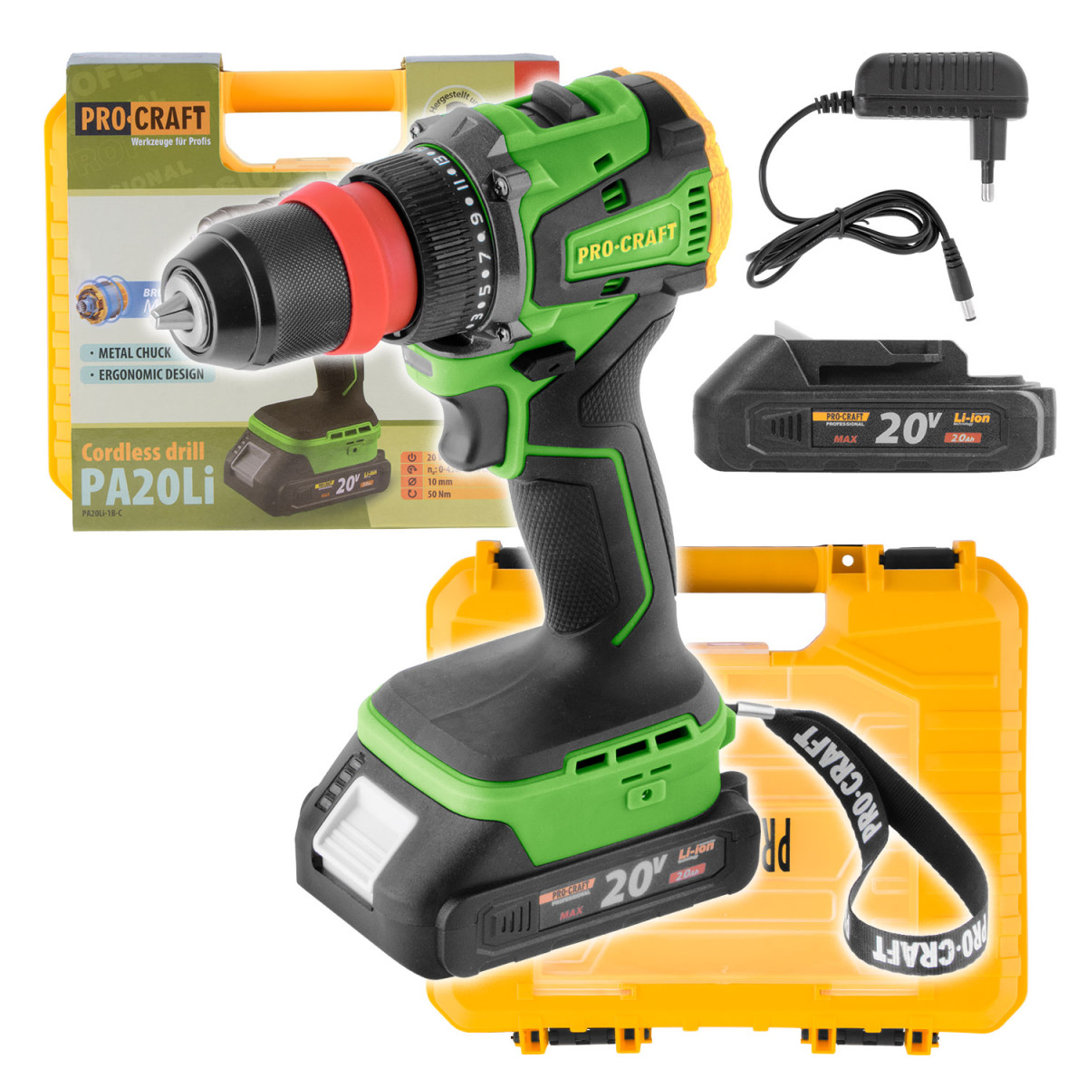 Procraft PA20LiDFR aku šroubovák