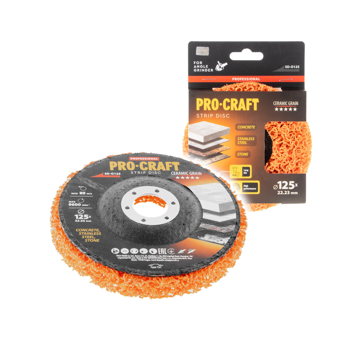 Procraft SD-O125 kotouč brusný Clean & Strip