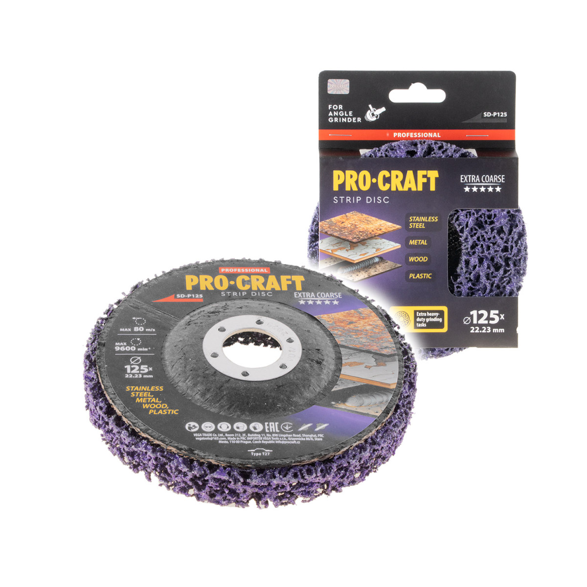 Procraft SD-P125 kotouč brusný Clean & Strip