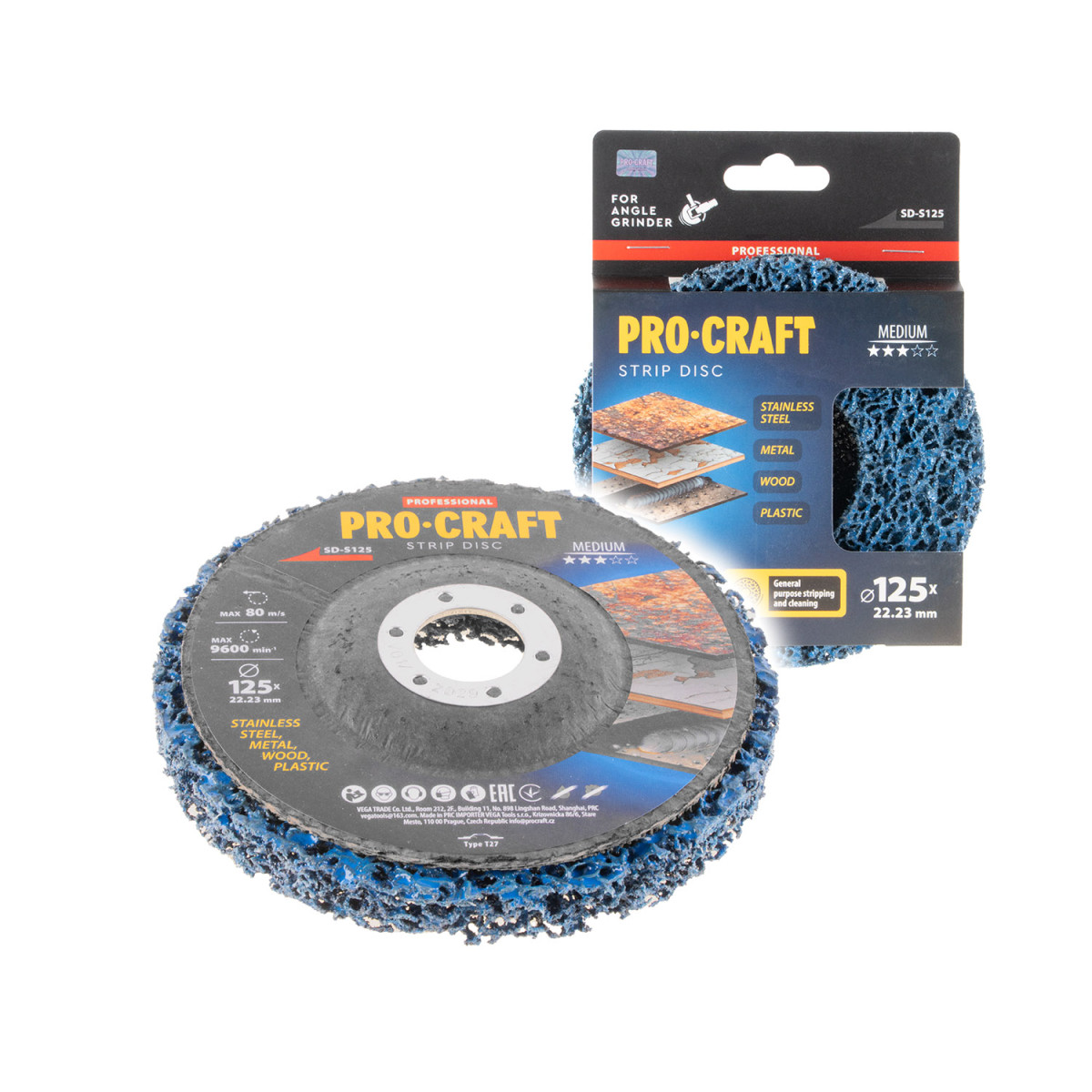 Procraft SD-S125 kotouč brusný Clean & Strip