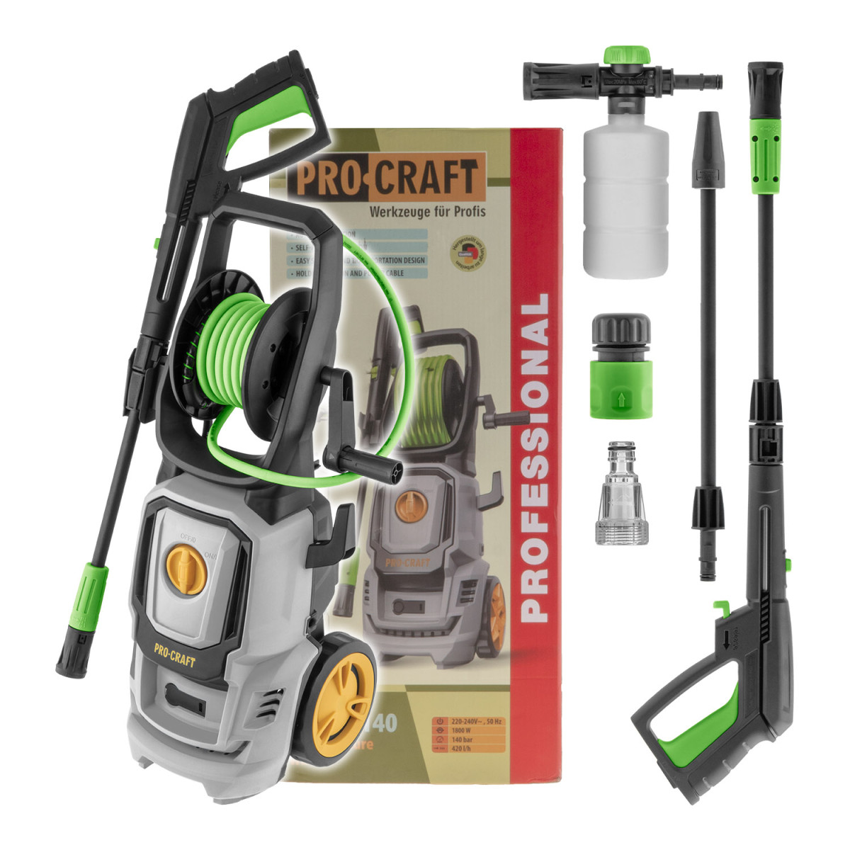 Procraft CW1.8/140 vysokotlaký čistič  , 140bar